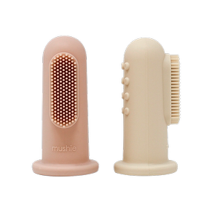 mushie手指套牙刷婴儿牙刷宝宝乳牙牙刷清洁器