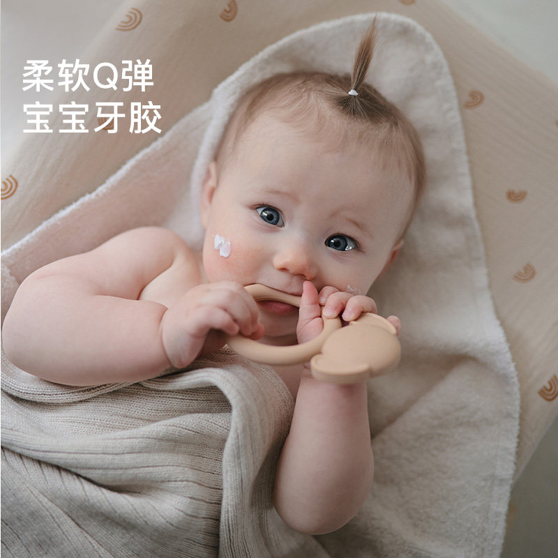 mushie牙胶安抚硅胶材质