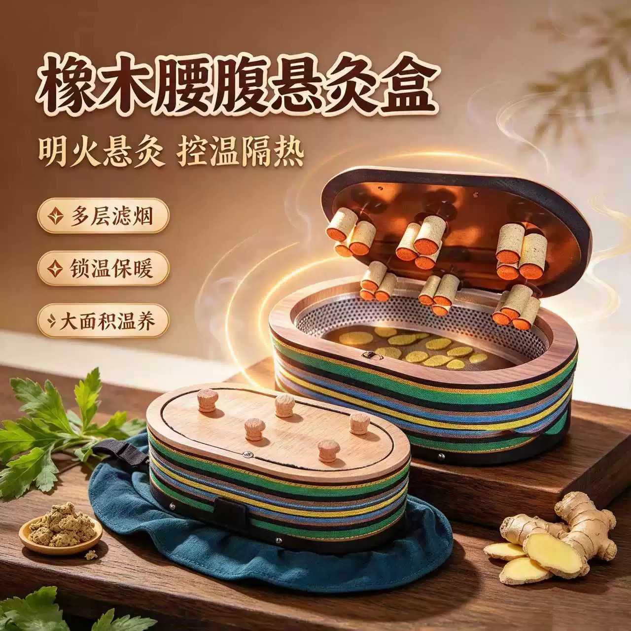 艾灸盒随身灸家用熏蒸仪器宫寒
