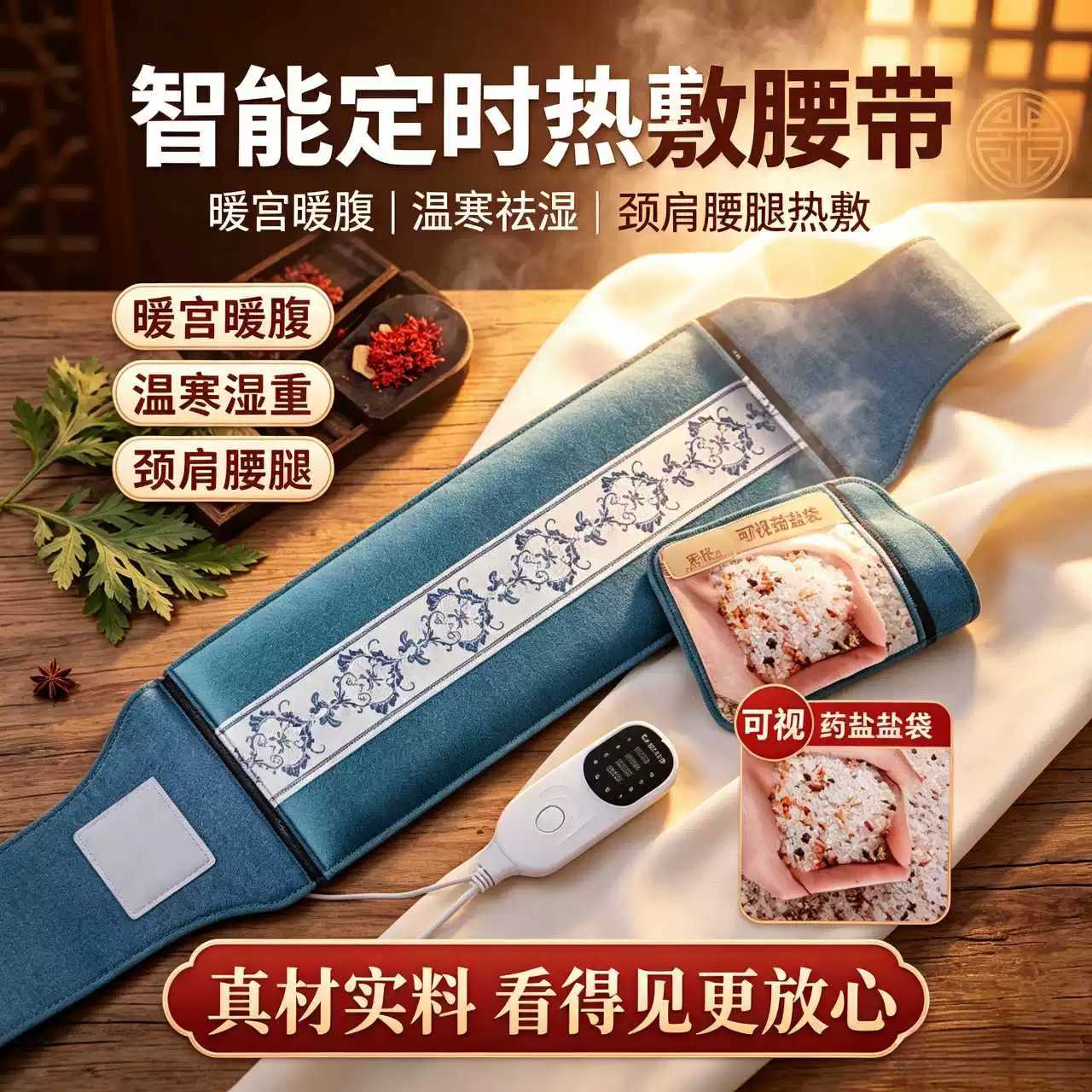 电加热盐袋热敷包艾灸理疗用海盐