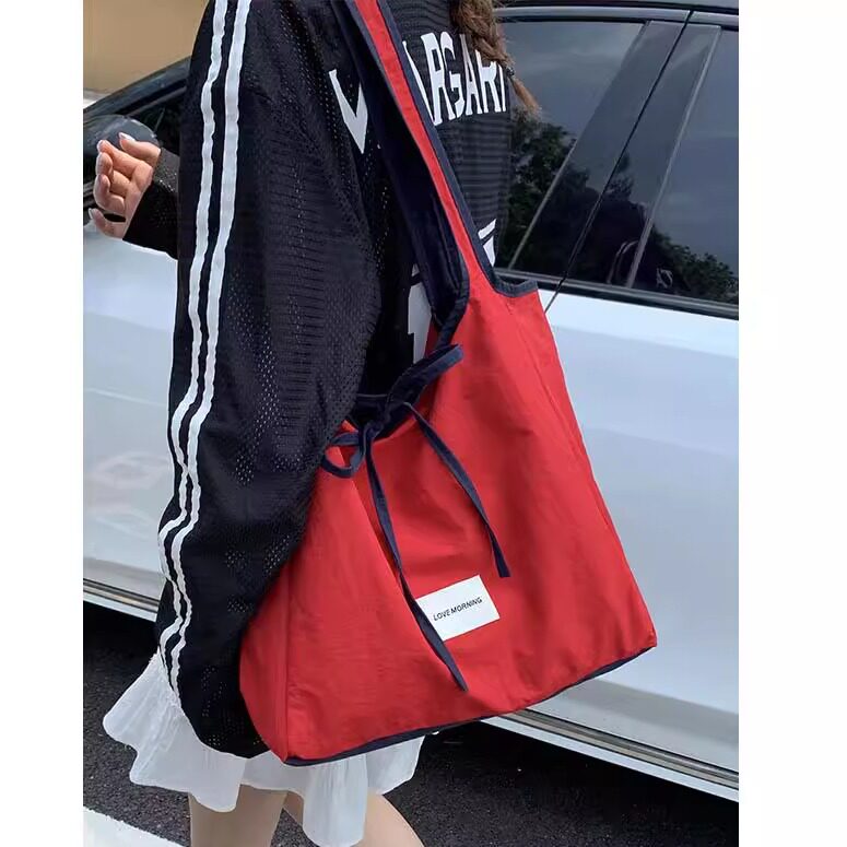 帆布包女大容量双面包托特包单肩