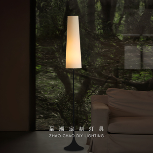侘寂风复古日式创意落地灯简约现代客厅沙发卧室床头设计师氛围灯