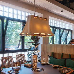 侘寂风餐饮店铺商用定制吊灯复古日式 禅意茶室民宿 吧台火锅店中式