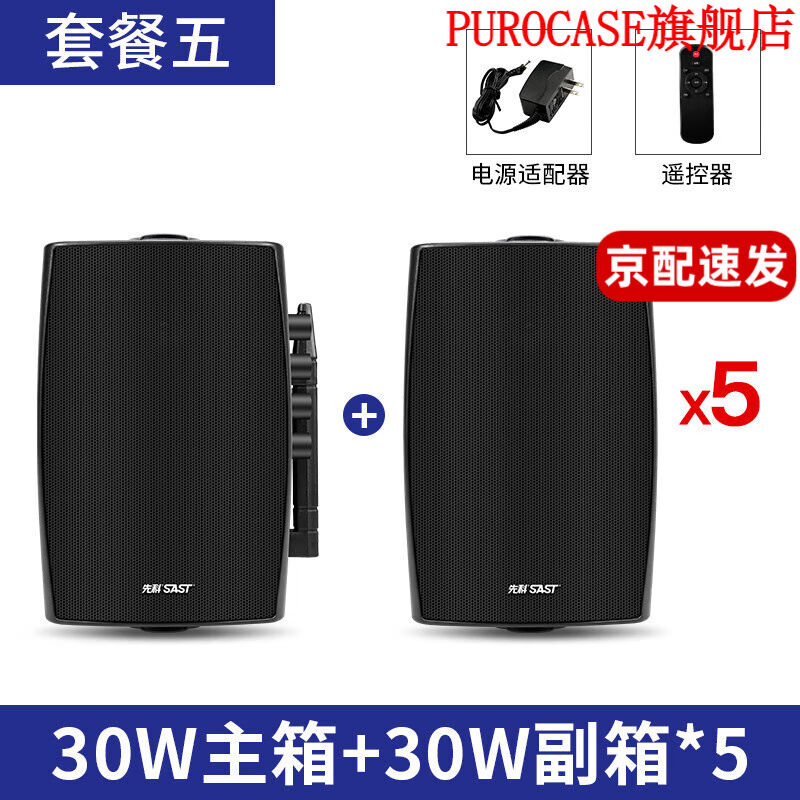 先科无线壁挂音响商用蓝牙商铺挂壁式音箱市餐厅奶茶店服装店铺专