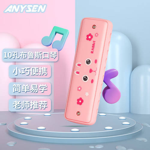爱里森（ANYSEN）10孔口琴乐器C调儿童初学便携音乐玩具启蒙吹奏
