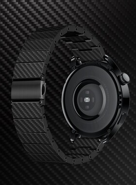 适用华为GT3pro表带碳纤维纹理路GT2男女黑色荣耀2/magic腕带46mm