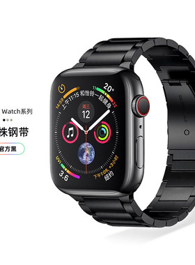 适用iwatchs9Ultra2s8/7手表表带applwatch6/5/4/3不锈钢金属腕带