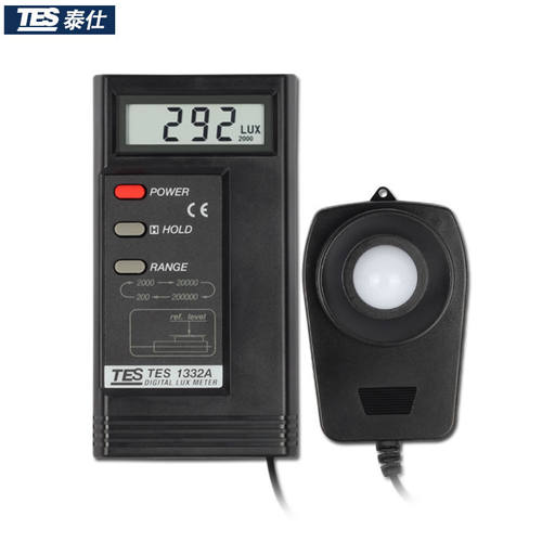 泰仕TES-1332A照度计测光仪光度计高精度亮度计照明灯具光测试仪