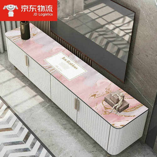 南柯一梦电视柜桌布长条防尘罩垫子防水皮革ins北欧风璀璨定制尺