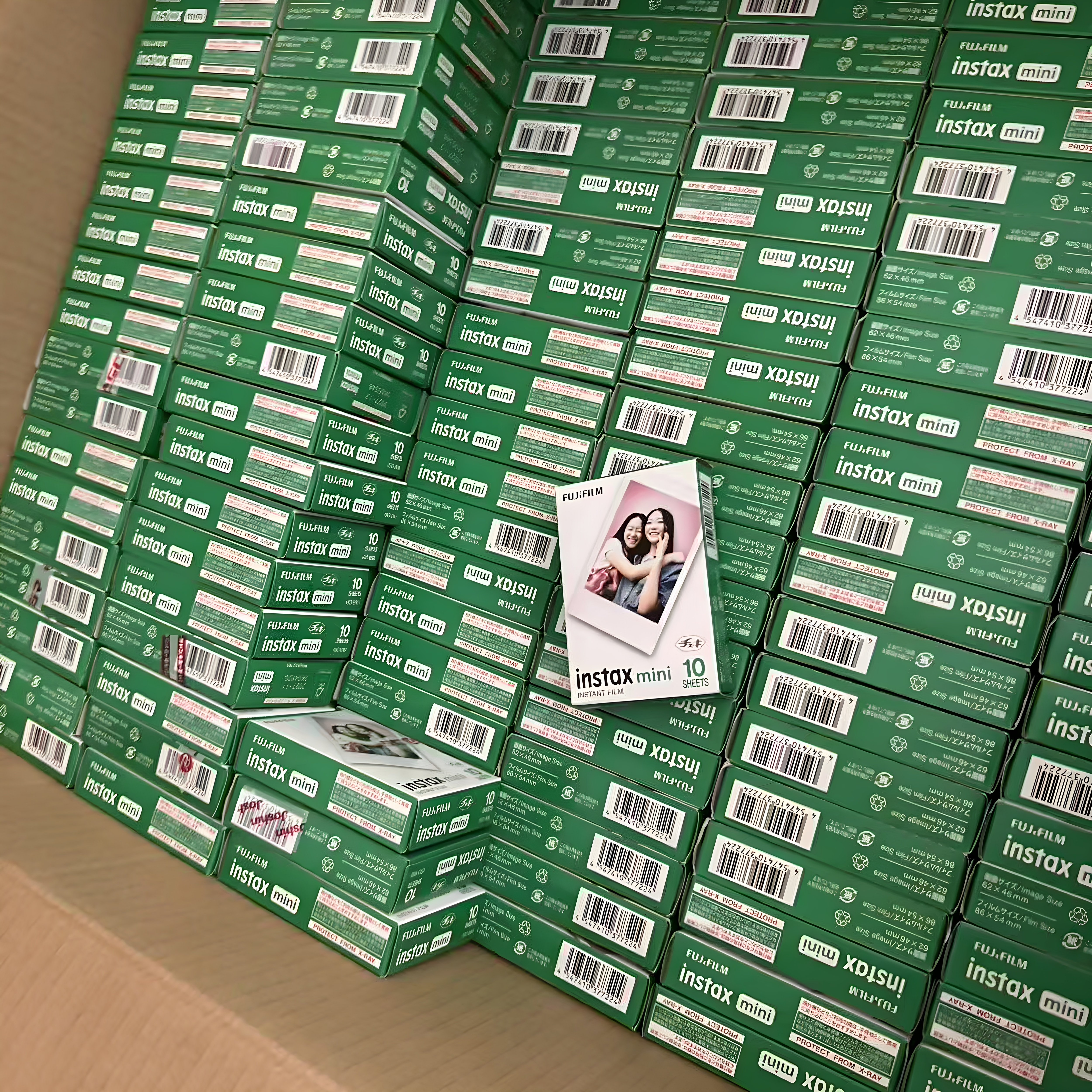 富士拍立得白边3寸相纸迷你20张盒装mini7+/12/25/40/90/Evo/Sp12