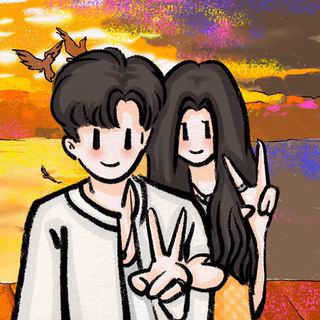 Q版手绘头像定制卡通形象设计漫画人物绘画照片转动漫情侣画头像