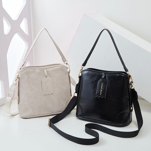 复古油皮水桶包2026ladies handbags新款女包大容量单肩包手提袋