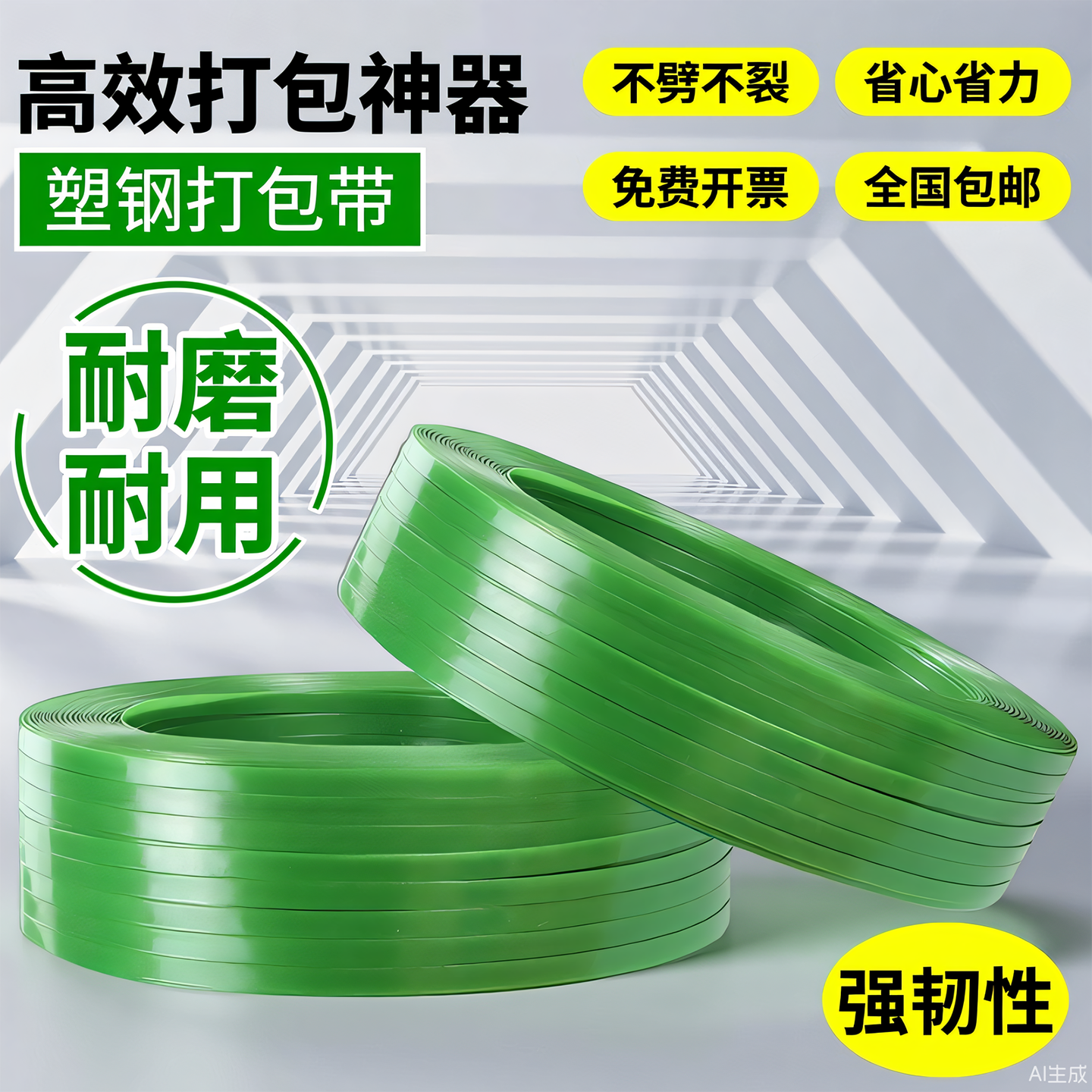 1608PET塑料打包带塑钢带捆绑带