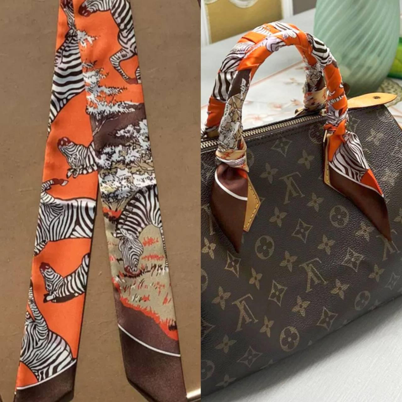 lv5&vv20真丝绑包丝带系缠包带speedy手柄保护丝巾飘带水桶包丝带