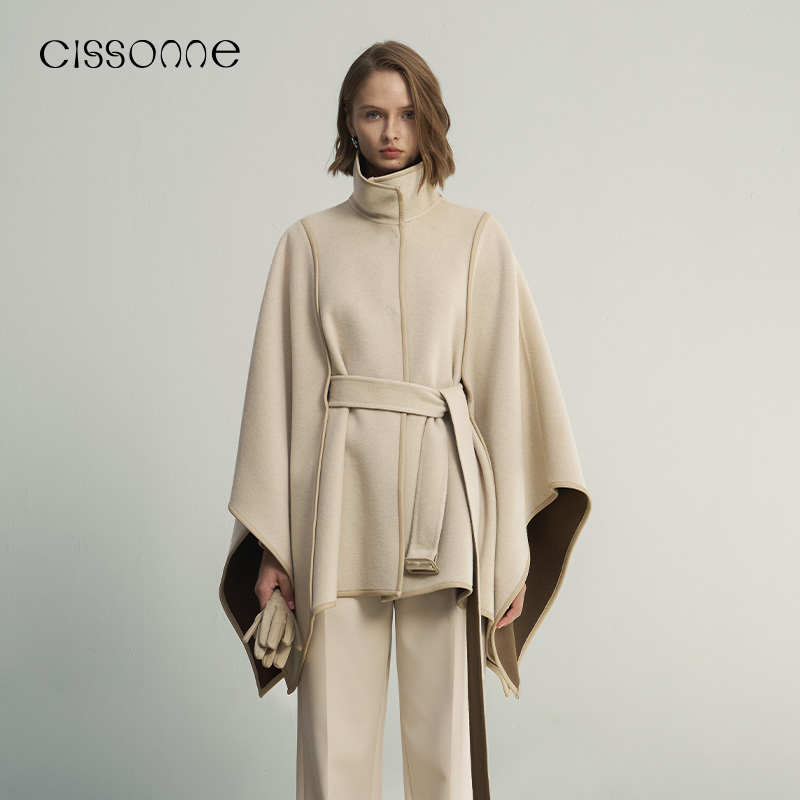 CISSONNE赛颂静奢风毛呢大衣