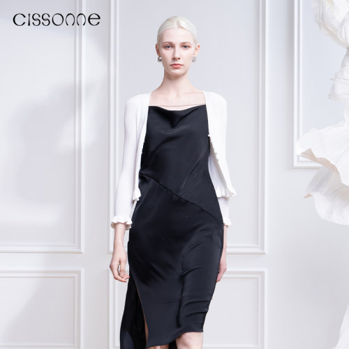 CISSONNE赛颂纱线木耳边小衫