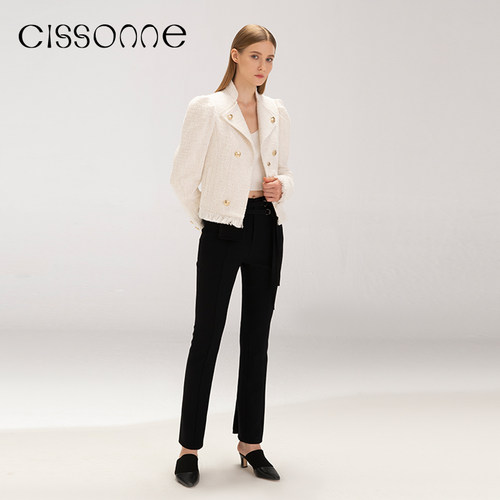 CISSONNE西裤黑色通勤