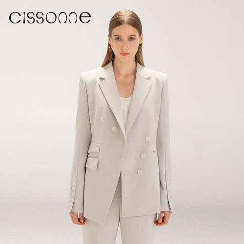 CISSONNE/赛颂早春设计感西装