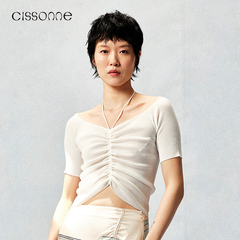 CISSONNE赛颂修身百搭毛针织衫