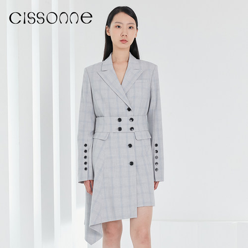 CISSONNE赛颂西装裙复古