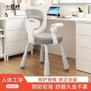 儿童学习椅子小学生可升降调节矫正坐姿家用书桌追背写字专用座椅