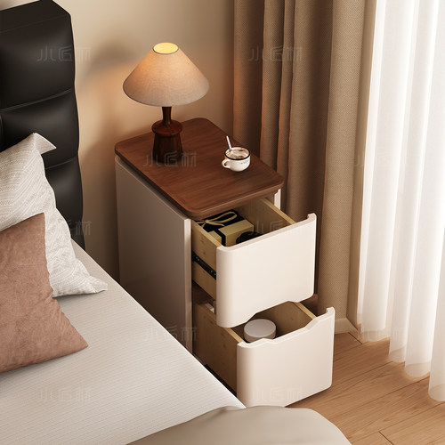 超窄免安装实木床头柜