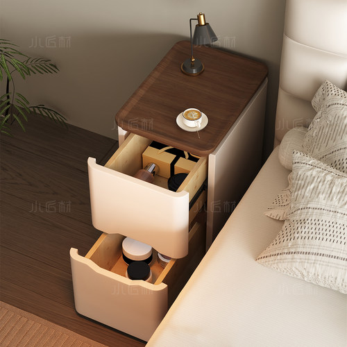 超窄纯实木床头柜+送货上楼