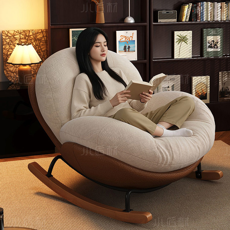 摇摇椅躺椅成人大人可睡觉蛋壳单人懒人沙发椅阳台2026新款休闲椅,住宅家具,摇椅,淘宝优惠券,粉丝福利购,淘宝优惠卷