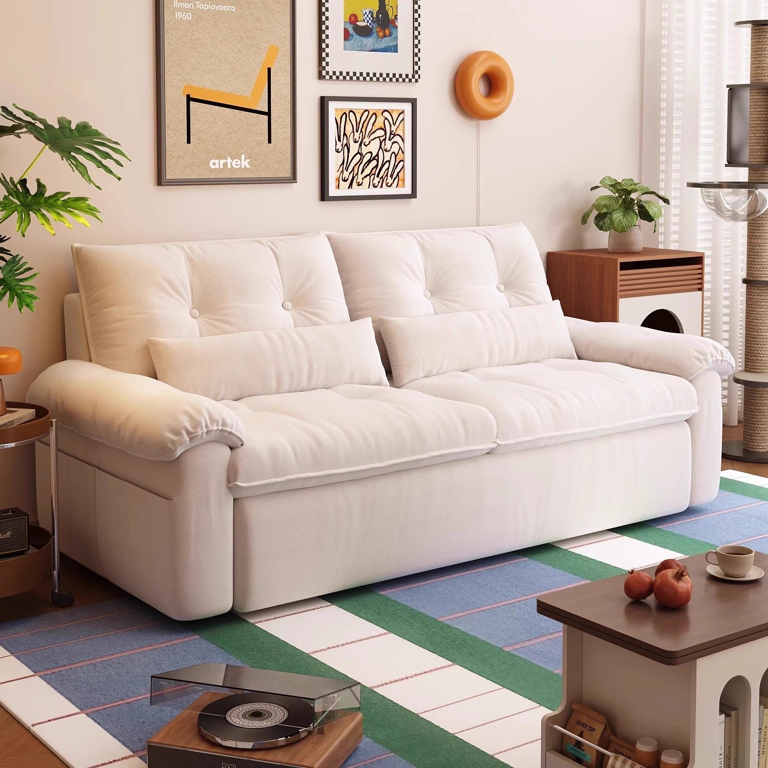 政府补贴沙发客厅小户型2026新款双人云朵布艺沙发床折叠两用一体,住宅家具,布艺沙发,淘宝优惠券,粉丝福利购,淘宝优惠卷