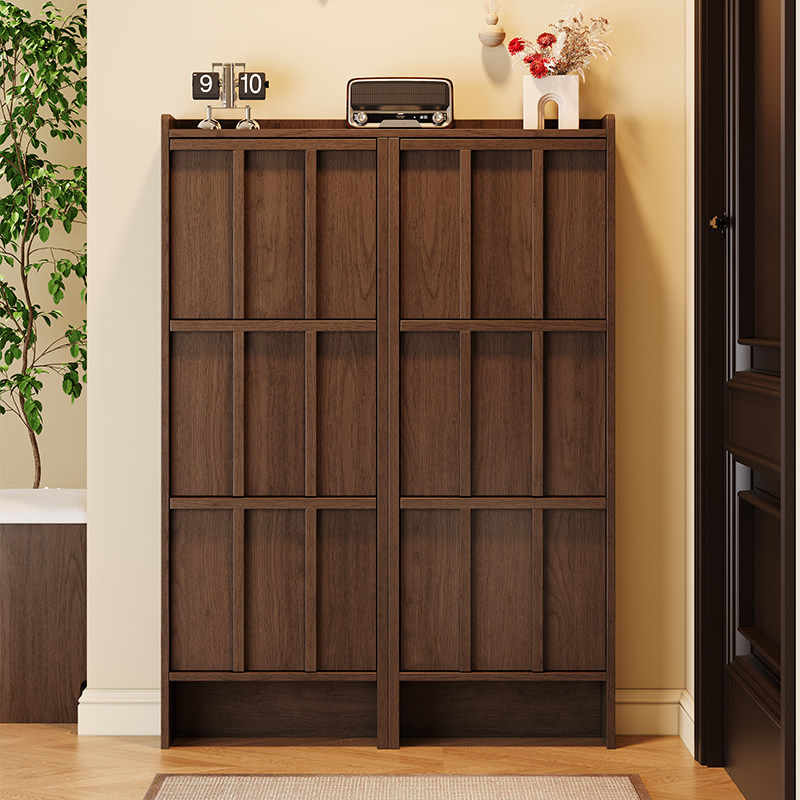 实木超薄鞋柜2026新款薄窄款家用门口翻斗鞋柜入户收纳柜一体靠墙,住宅家具,鞋柜,淘宝优惠券,粉丝福利购,淘宝优惠卷