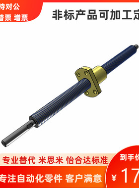 米思米同尺寸两端台阶微型滑动丝杠MSSRA MSSRW401 609 1030 1218