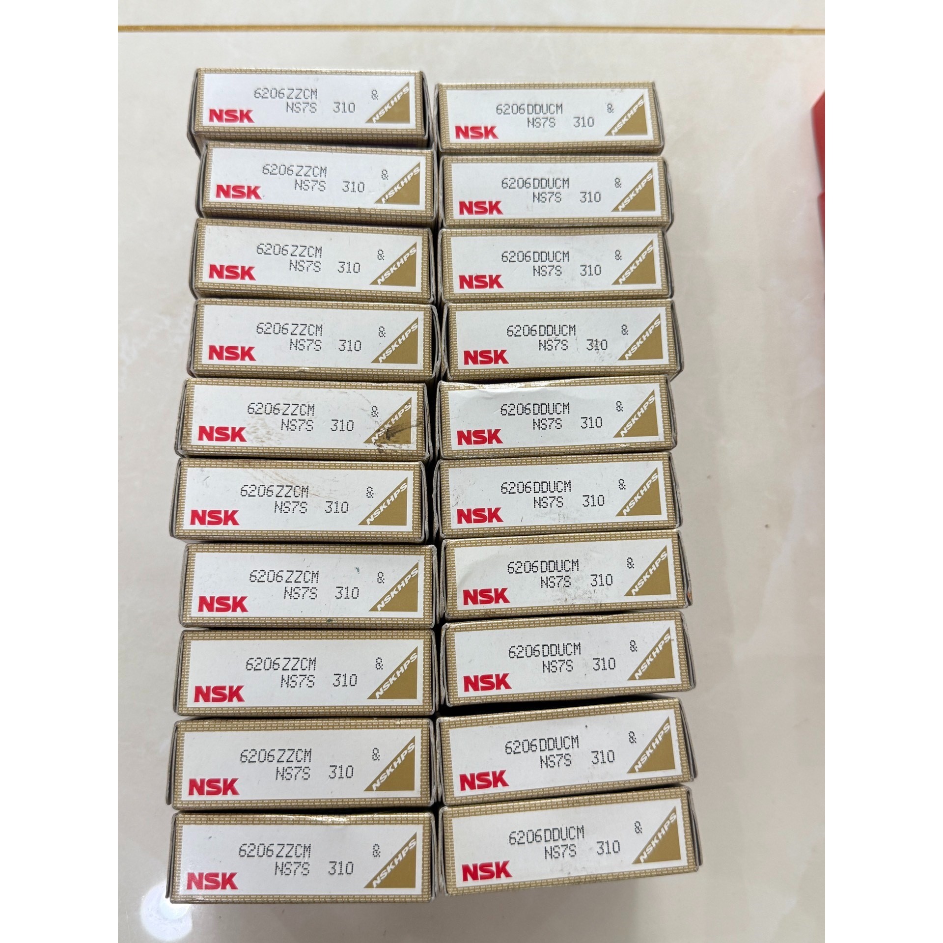 全新正品NSK轴承6206DDUCM和6206ZZCM,带原议价产品