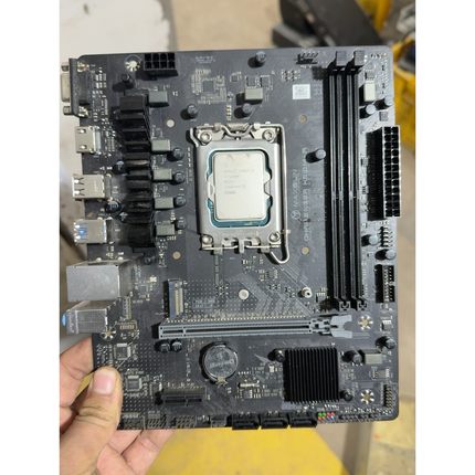 铭瑄H610M-R主板+i3-12100F CPU套装,主板议价产品