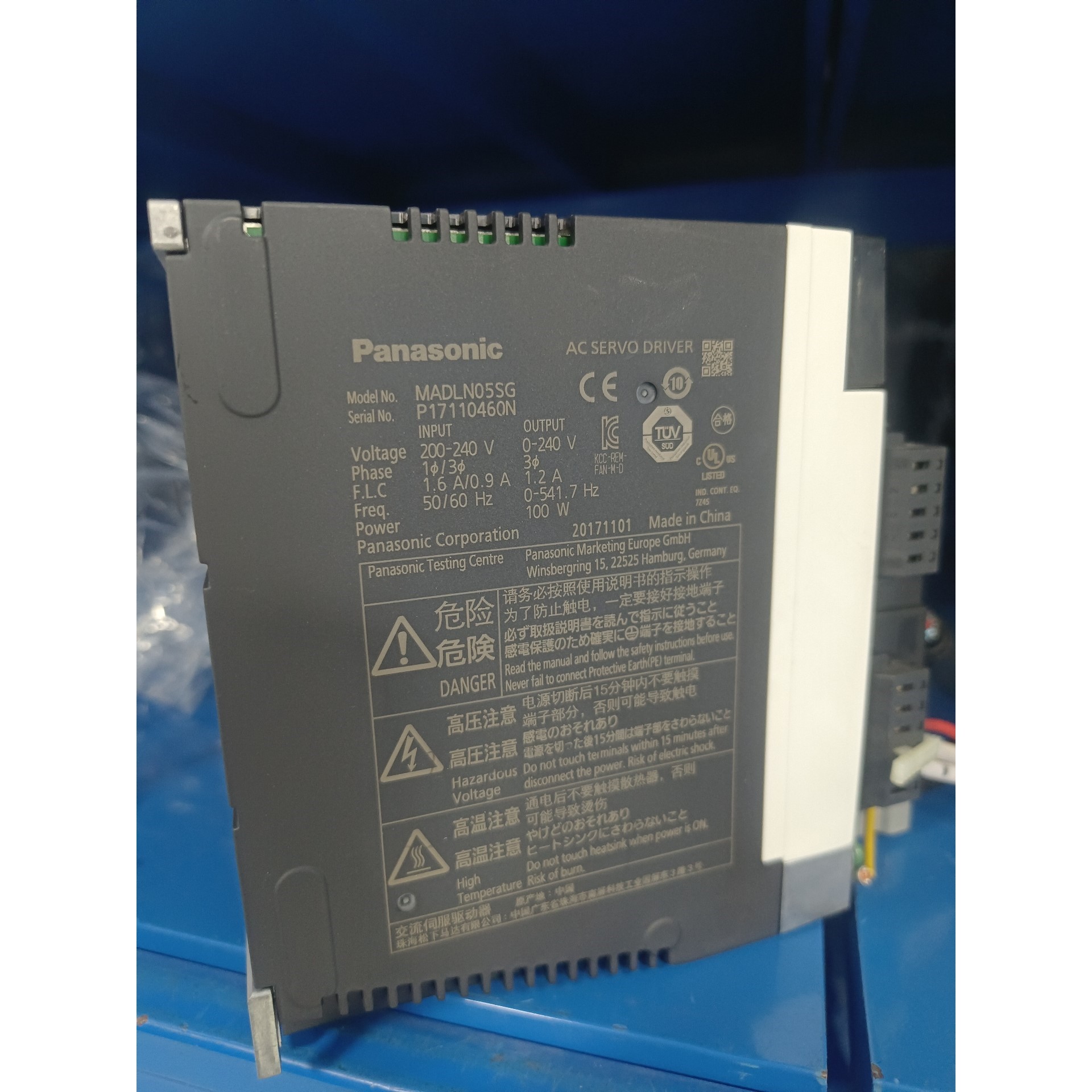 AC伺服驱动器MADLN05SG,成色新,功能完好.输入议价产品