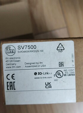 易福门流量传感器SV7500,型号SVK34XXXIRKG/议价产品