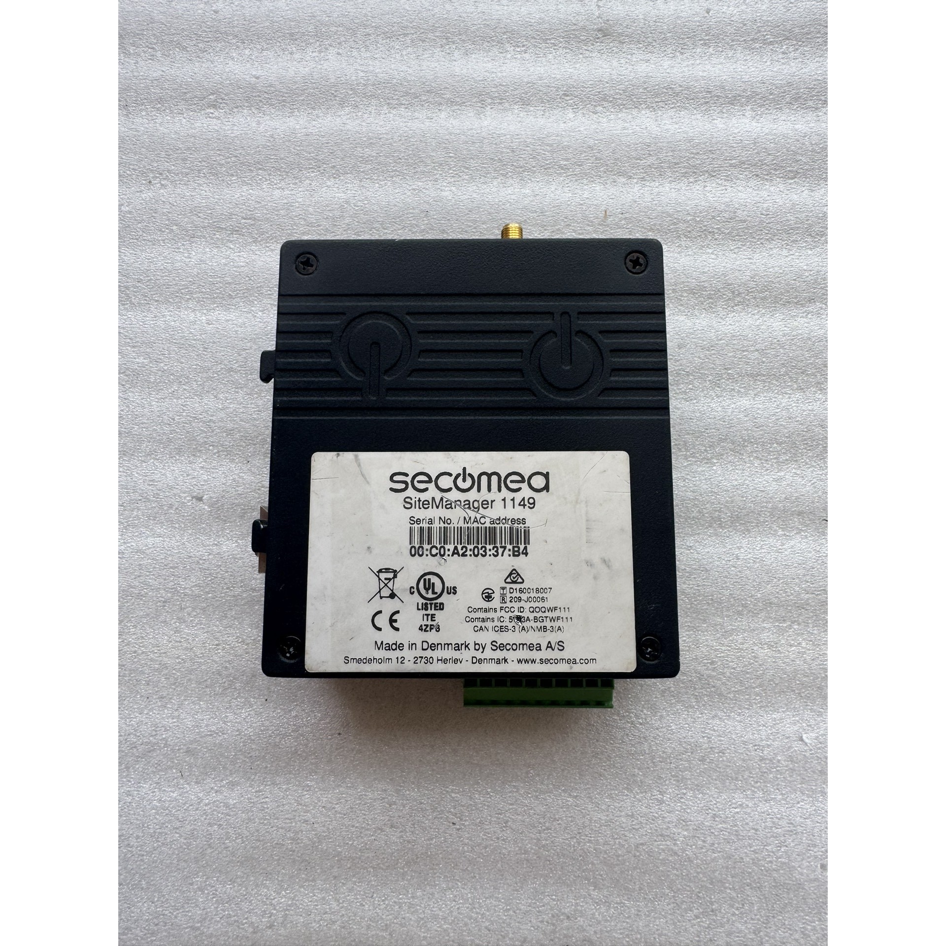 丹麦原装Secomea西肯麦SiteManager 1149议价产品