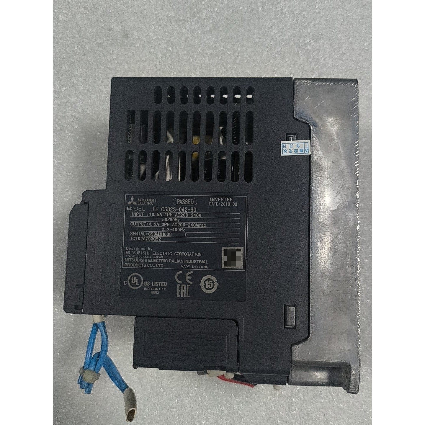 变频器FR-CS82S-042-60,原装拆机,成色漂亮议价产品