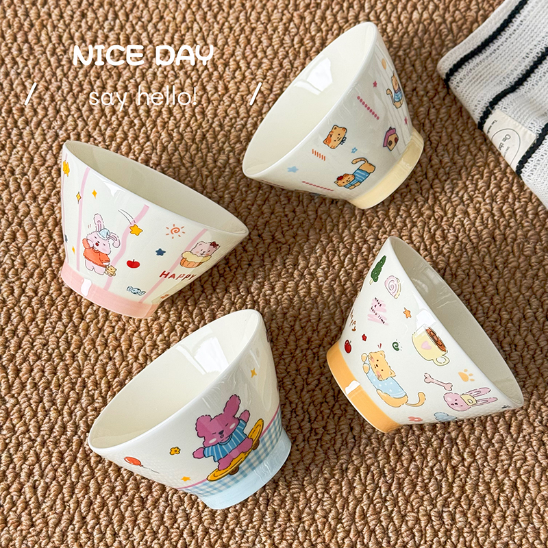 底部加高防烫设计 可爱卡通图案