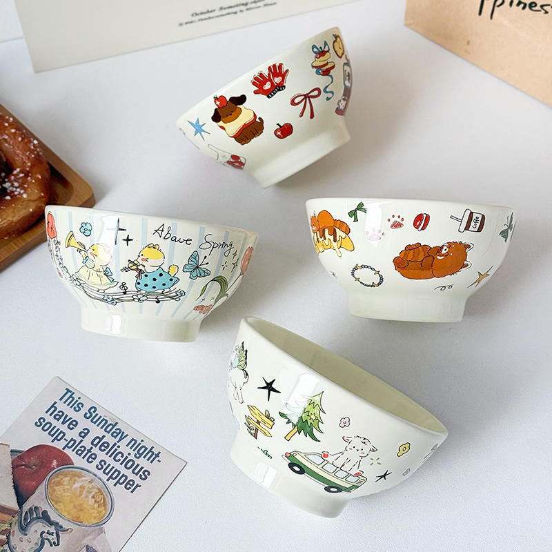 5英寸加大碗口，底部加高防烫