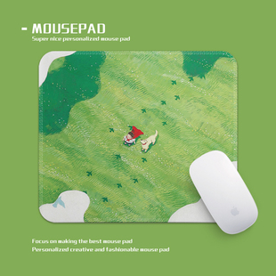 向往飞翔之子鼠标垫小号锁边办公桌面垫学生党便携软垫防滑可水洗