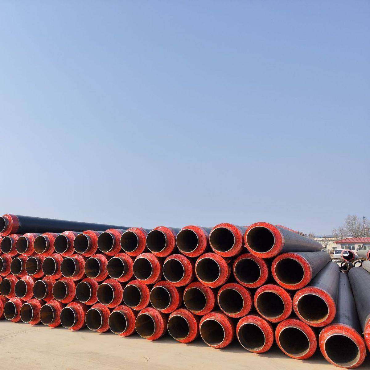 厂促聚氨酯保温管预制直埋热水保温管 聚乙烯热力供暖保温管