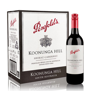澳大利亚奔富红酒寇兰山设拉子赤霞珠干红葡萄酒螺旋盖750ml整箱