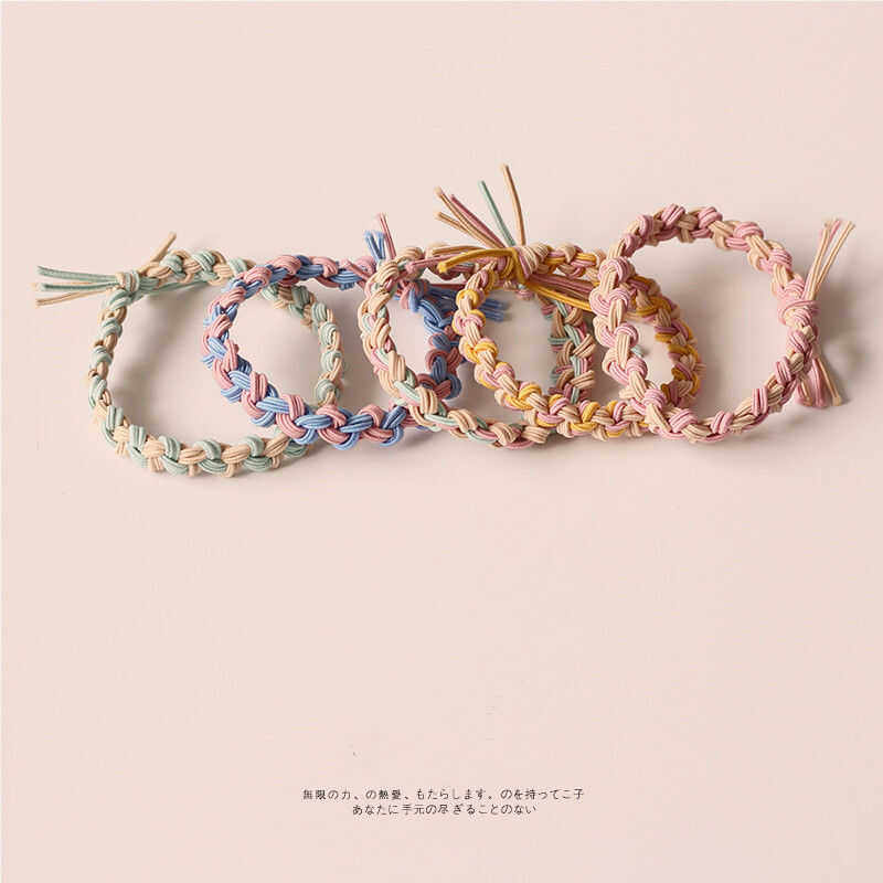 网红ins风简约基础高弹发圈韩版少女彩色编织小皮筋头绳手链两用,饰品/流行首饰/时尚饰品新,发饰,淘宝优惠券,粉丝福利购,淘宝优惠卷