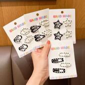 儿童春季 新款 星星碎发发夹女童前额刘海BB夹侧边夹小女孩发卡头饰