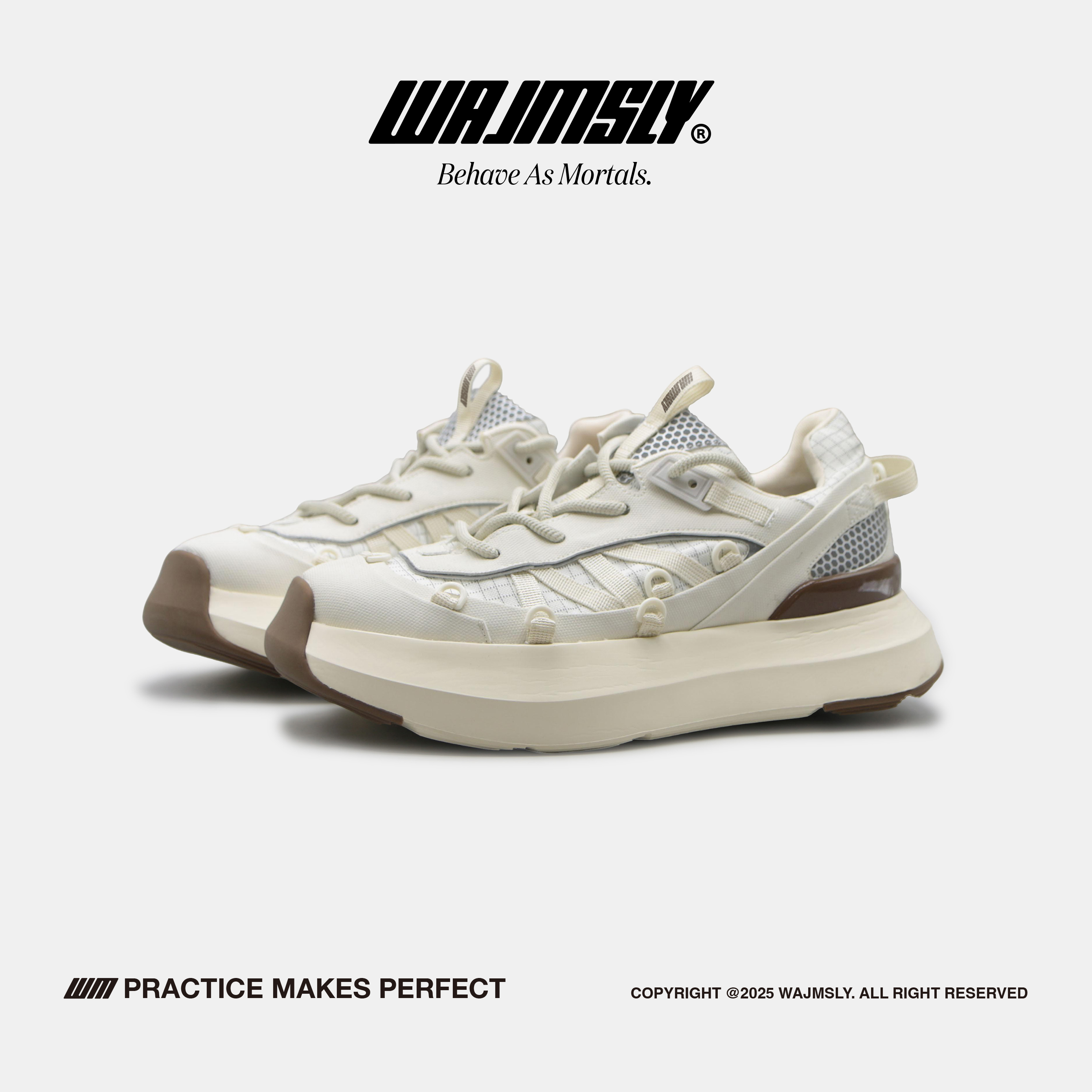 WAJMSLY男女同款厚底老爹鞋