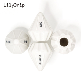 LilyDrip利利珠陶瓷材质适用V60标准滤杯意式手冲咖啡增萃取配件