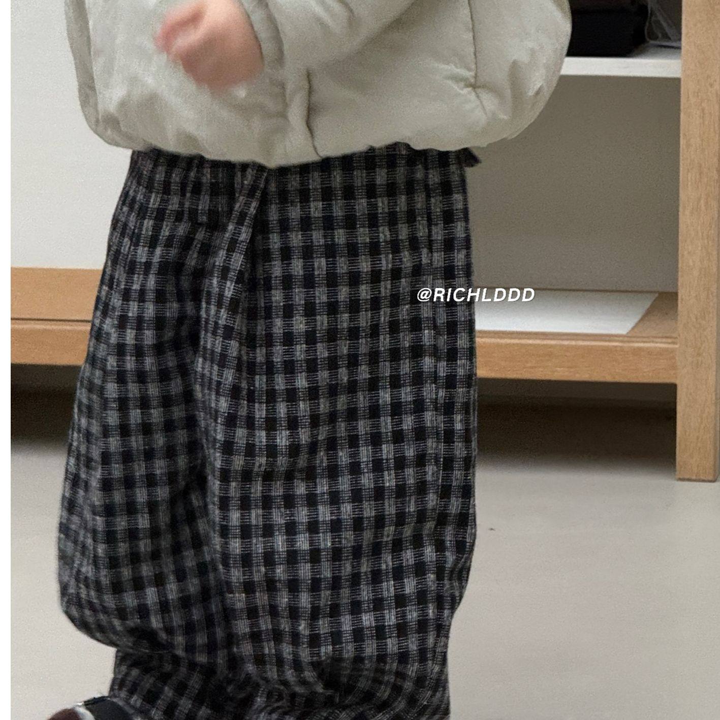 特NO退NO换【艺术画廊 】经典格子加绒休闲裤男女童韩版1175,童装/婴儿装/亲子装,裤子,淘宝优惠券,粉丝福利购,淘宝优惠卷