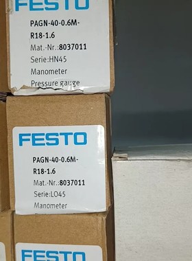 议价FESTO8037011压力表PAGN-40-0.