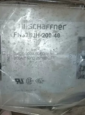 议价SCHAFFNER夏弗纳滤波器FNS280H-200-4
