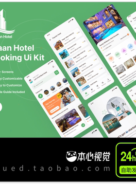 Maan Hotel Booking 酒店住宿预订App ui界面 figma格式36+页